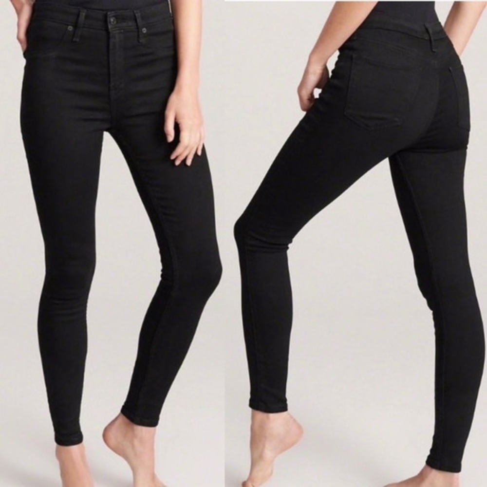 Abercrombie & Fitch Simone High Rise Super Skinny Jeans in Black